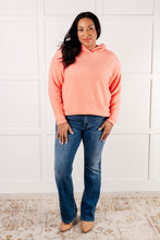 Load image into Gallery viewer, Basically My Favorite Hooded Pullover in Coral