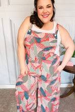 Load image into Gallery viewer, Weekend Ready Fuchsia Patchwork Baggy Overall Jumpsuit
