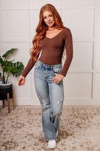 Load image into Gallery viewer, Bring in the Basics Seamless Reversible V-Neck Coffee