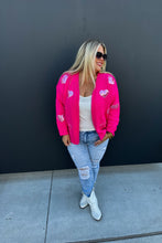 Load image into Gallery viewer, PREORDER: Be Mine Sequin Heart Cardigan in Three Colors