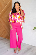 Load image into Gallery viewer, Magic Wide Leg Crop Pants in Hot Pink