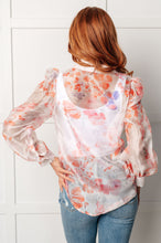 Load image into Gallery viewer, Call Me Back Sheer Floral Button Up Blouse