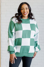 Load image into Gallery viewer, Check Yourself Checkered Sweater in Green