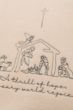 Load image into Gallery viewer, PREORDER: A Thrill of Hope Embroidered Nativity Sweatshirt