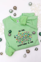 Load image into Gallery viewer, PREORDER: I'm Fine Embroidered Sweatshirt