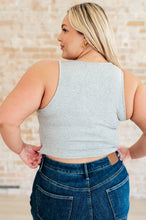 Load image into Gallery viewer, Cream of the Crop Rib Knit Tank Top in Grey