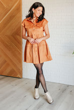 Load image into Gallery viewer, Don't Hang Up Faux Suede Shirt Dress