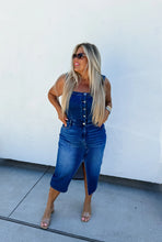 Load image into Gallery viewer, PREORDER: Frankie Overall Denim Dress