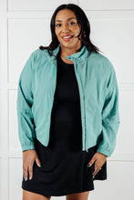 Load image into Gallery viewer, Fit Happens Nylon Tennis Jacket in Tidal Wave