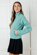 Load image into Gallery viewer, Fit Happens Nylon Tennis Jacket in Tidal Wave