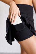 Load image into Gallery viewer, Full Force V Shaping High-Waist Skort in Black