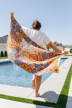 Load image into Gallery viewer, Luxury Beach Towel in Boho Medallions