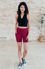 Load image into Gallery viewer, Getting Active Biker Shorts in Pomegranate