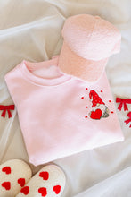 Load image into Gallery viewer, Valentine Gnome Embroidered Sweatshirt