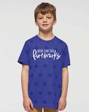 Load image into Gallery viewer, PREORDER: (Youth) Matching Here for the Fireworks Graphic Tee