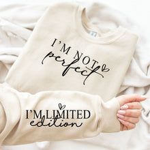 Load image into Gallery viewer, I'm Not Perfect Graphic Sweatshirt in Three Colors