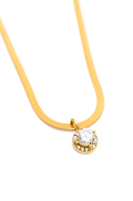 Load image into Gallery viewer, Here to Shine Gold Plated Necklace in White