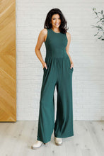 Load image into Gallery viewer, Hilary Wide Leg Jumpsuit in Green