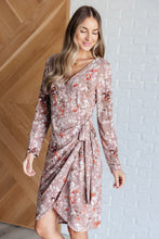 Load image into Gallery viewer, Honey Do I Ever Faux Wrap Dress in Taupe