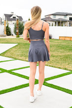 Load image into Gallery viewer, Game, Set and Match Tennis Skort in Titanium