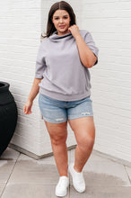 Load image into Gallery viewer, I Just Felt Like It Mock Neck Top in Mystic Grey