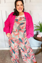 Load image into Gallery viewer, Weekend Ready Fuchsia Patchwork Baggy Overall Jumpsuit