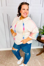 Load image into Gallery viewer, Easy Living Multicolor Stripe French Terry Pullover Hoodie