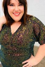 Load image into Gallery viewer, A Night To Remember Black Effervescence Sequin V Neck Dress