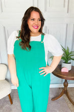 Load image into Gallery viewer, Summer Dreaming Emerald Wide Leg Suspender Overall Jumpsuit