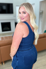 Load image into Gallery viewer, Urban Blues Scoop Neck Top in Denim