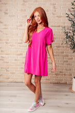 Load image into Gallery viewer, I Wanna Be Like You Dress In Fuchsia