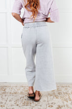 Load image into Gallery viewer, In or Out Wide Leg Cropped Pants in Light Grey