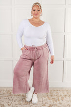 Load image into Gallery viewer, In or Out Wide Leg Cropped Pants in Light Rose