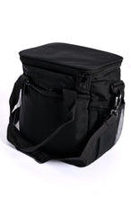 Load image into Gallery viewer, Insulated Checked Tote in Black