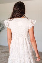 Load image into Gallery viewer, It's Giving Goddess V-Neck Flutter Sleeve Dress