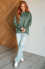 Load image into Gallery viewer, It's The Little Things Relaxed Scuba Pullover in Dark Forest