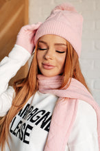 Load image into Gallery viewer, Jane Frost Beanie, Glove, and Scarf Set in Pink