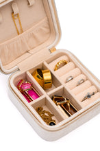 Load image into Gallery viewer, Kept and Carried Velvet Jewelry Box in Ivory