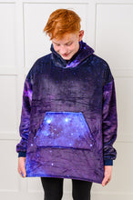 Load image into Gallery viewer, Kids Oversized Hoodie Blanket in Starry Sky