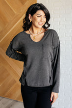 Load image into Gallery viewer, Kinda Sorta Ribbed Top in Charcoal