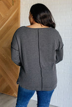 Load image into Gallery viewer, Kinda Sorta Ribbed Top in Charcoal
