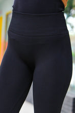 Load image into Gallery viewer, Layer Me Up Black High Waist Tummy Control Fleece Lined Leggings