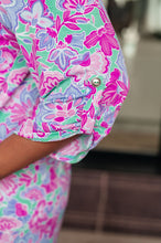 Load image into Gallery viewer, Lizzy Dress in Purple and Pink Floral