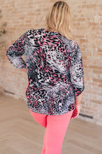 Load image into Gallery viewer, Lizzy Top in Grey and Pink Leopard