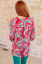 Load image into Gallery viewer, Lizzy Top in Magenta Retro Marble