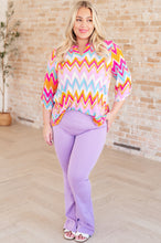 Load image into Gallery viewer, Lizzy Top in Orange Multi Chevron