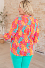 Load image into Gallery viewer, Lizzy Top in Pink and Teal Branches