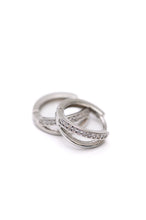Load image into Gallery viewer, Looped in Silver Hoop Earrings