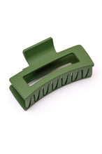 Load image into Gallery viewer, Matte Rectangle Claw Clip Set of 3
