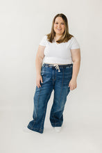 Load image into Gallery viewer, PREORDER: High Rise Wide Leg Denim Joggers